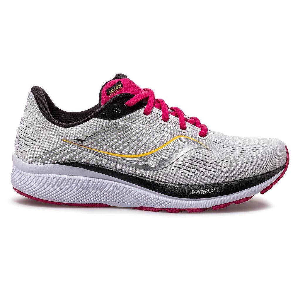 Saucony Women's Guide 14, Alloy/Cherry, 11 Medium